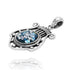 Harp Of David Roman Glass Pendant